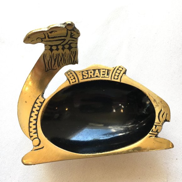 Camel Brass Trinket Ashtray Isreal Souvenir - Picture 4 of 7